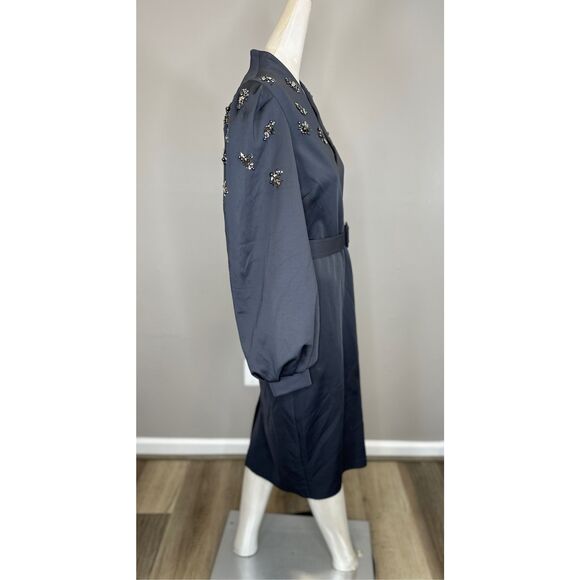 NWT BADGLEY MISCHKA Scuba Belted Sheath with Brooches Size US8 $550 - Picture 7 of 8